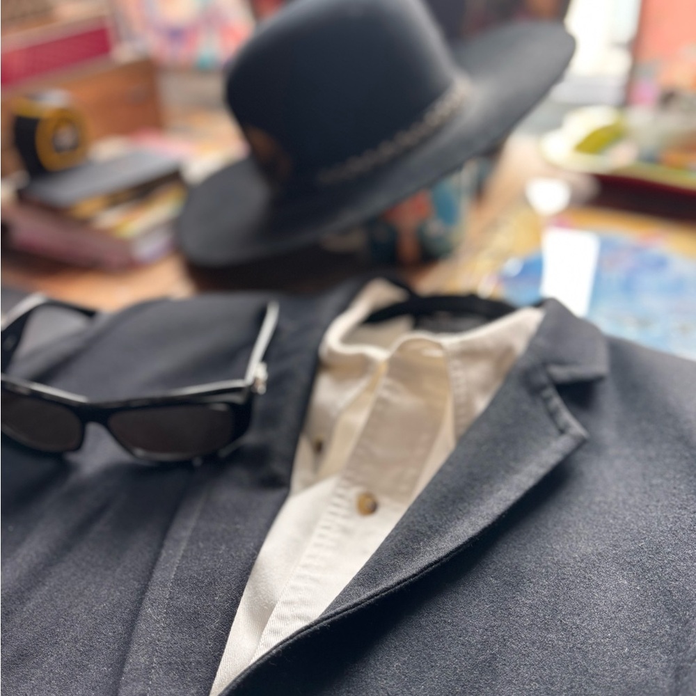 Stunning Goorin Bros Hat Black Wool WIDE BRIM DOME (USA) - EUC #mothership